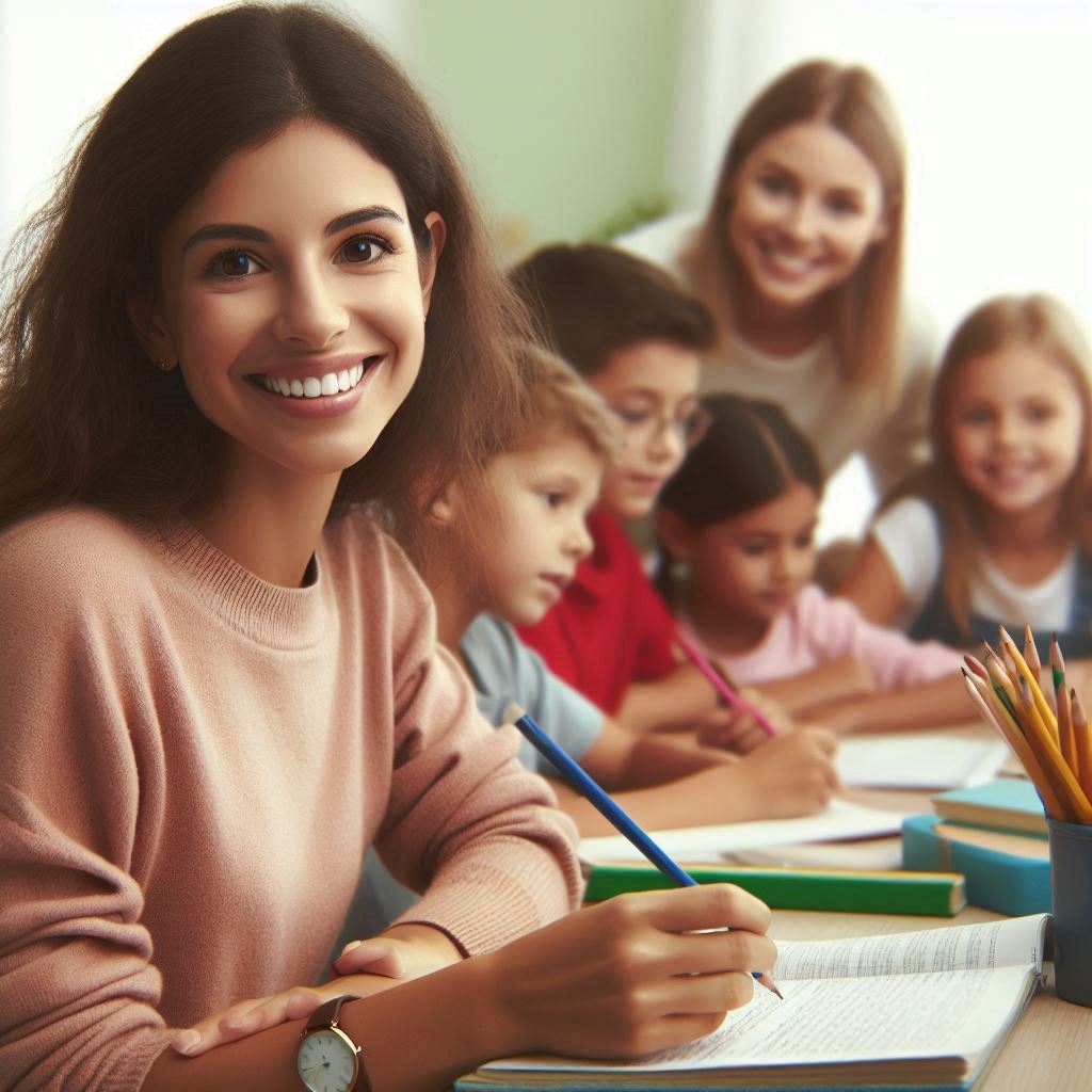 Estudiantes aprendiendo